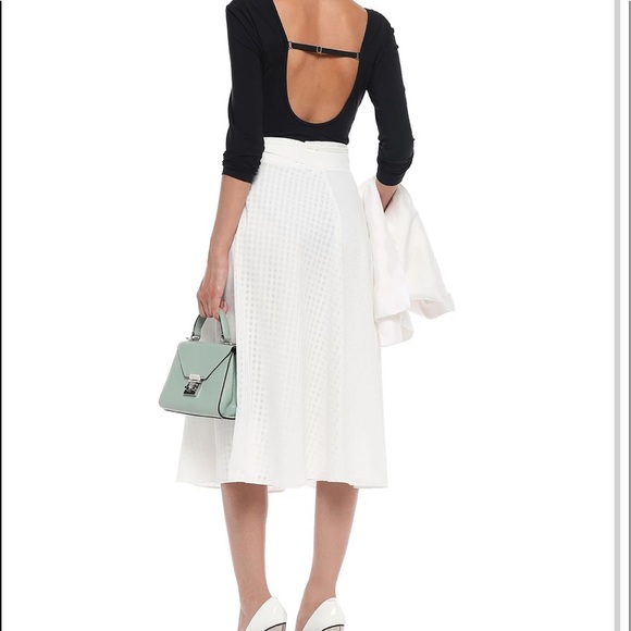 TIBI open-back black stretch body suit - Picture 4 of 8